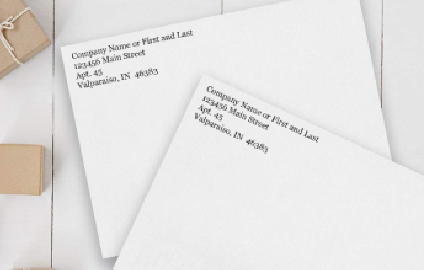 Return Address Printing